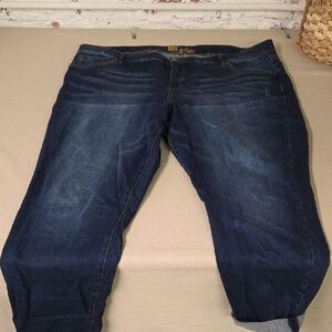 Kut from the Kloth Dark Blue Boyfriend Jeans 18W